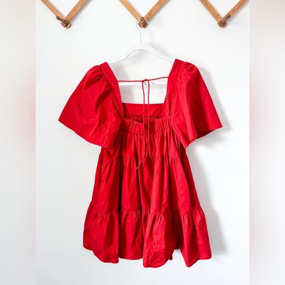 Abercrombie & Fitch Angel Sleeve Trapeze Mini Dress - Picture 11 of 14